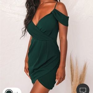 Lulu’s hunter green dress, size small. Never before worn, perfect for a wedding